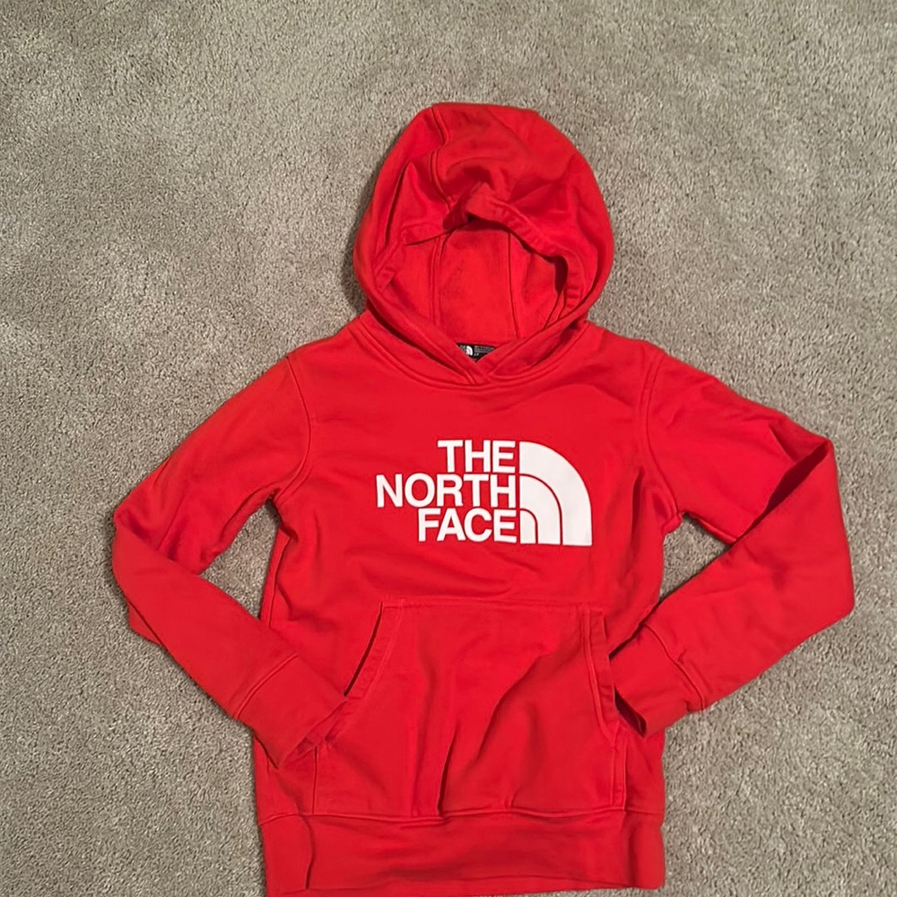 The North Face boys hooded sweatshirt.